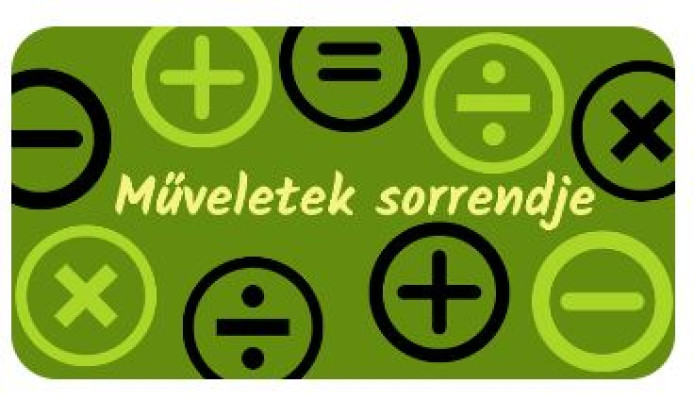Írásbeli műveletek, műveletek sorrendje
